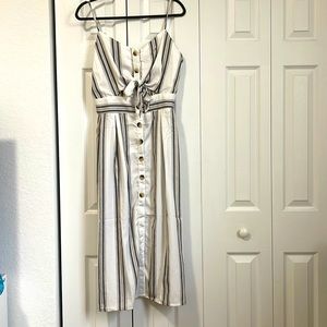 Striped Spring dress. Size XL